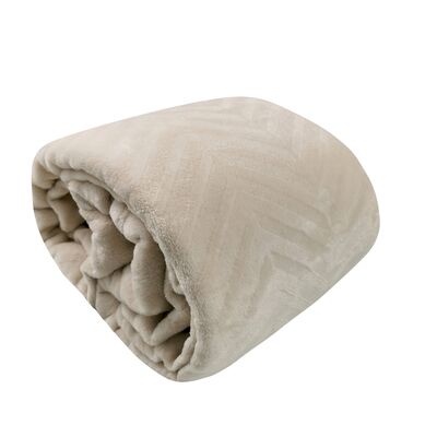 Koc Costa 150 x 200 cm beżowy