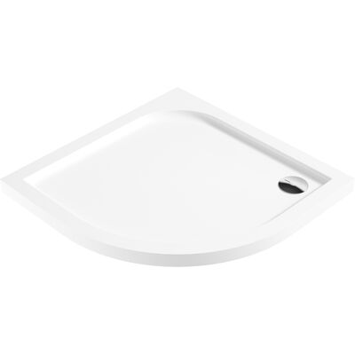 Brodzik CUBIC półokrągły akrylowy gł.3 cm płaski 90 cm Deante