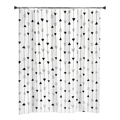 Zasłonka prysznicowa Arrow 180 x 180 cm biała