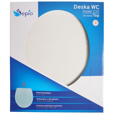 Deska WC Model 222 Duroplast Top biała
