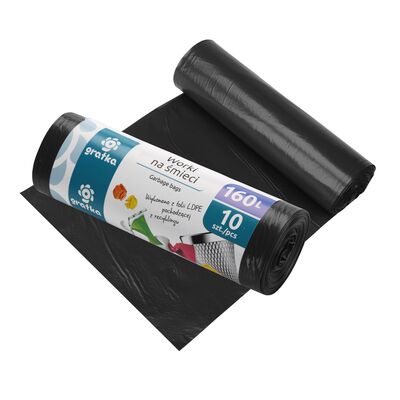Worki na śmieci 160 l LDPE 10 szt. GRATKA