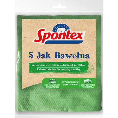 Ściereczki uniwersalne Jak Bawełna 37 x 43 cm 5 szt. Spontex