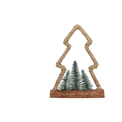 Dekoracja 30 LED Choinki 18 x 5 x 30 cm brązowy