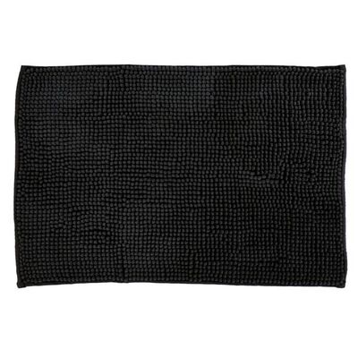 Dywanik łazienkowy Basic 6 chenille 60 x 40 cm czarny