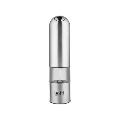 Młynek do mielenia soli lub pieprzu Pollini elektryczny stalowy srebrny Botti