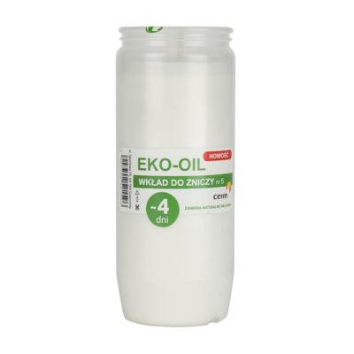 Wkład zniczowy olejowy EKO OIL nr5 14 cm 4 dni
