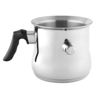 Garnek do gotowania mleka Emilio 1,5 l srebrny