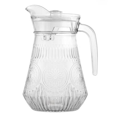 Dzbanek z pokrywką Daisy do zimnych napojów 1,2 l transparentny