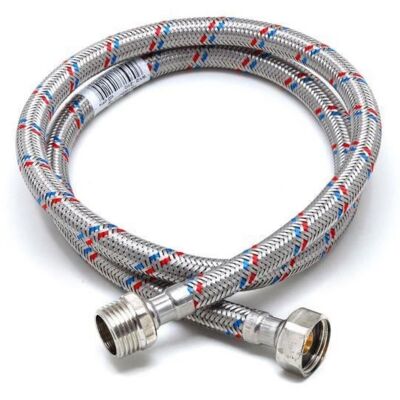 Wężyk nierdzewny 1/2" x 3/8" 50 cm WZ Fluvius