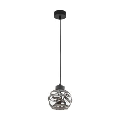 Lampa wisząca Zulia 1 źródło światła grafitowo-czarny