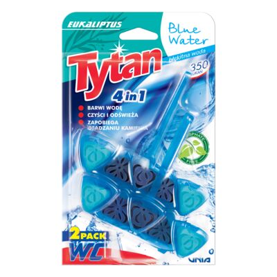 Zawieszka do WC 4w1 Blue Water eukaliptus 2x40g Tytan