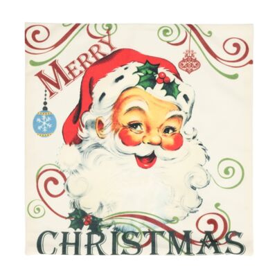 Poduszka welwetowa Xmas Wreath 40 x 40 cm wielokolorowy