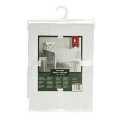 Obrus żakardowy Festive Shimmer 300 x 150 cm biały