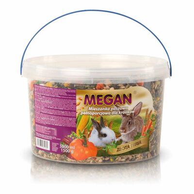Naturalny pokarm pełnoporcjowy dla królików 1500 g MEGAN