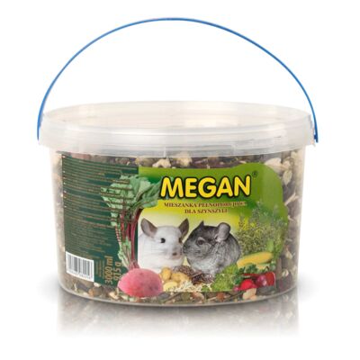Pokarm pełnoporcjowy dla szynszyli 915 g MEGAN