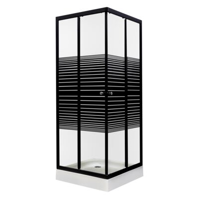 Kabina natryskowa Pico Black 70 z brodzikiem Kerra