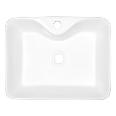 Umywalka nablatowa KR-51 biała 46,5 x 37 cm biała Kerra