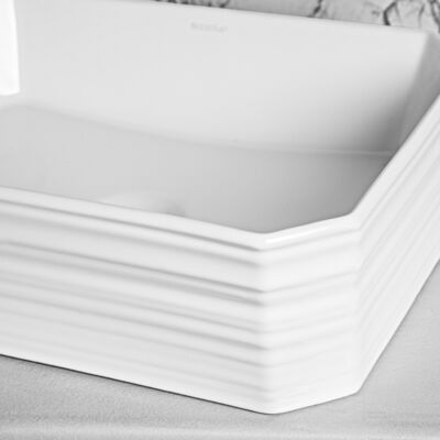Umywalka nablatowa ceramiczna KR-331 40 x 30 cm Kerra