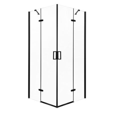 Kabina natryskowa Flow 80 BL bez brodzika czarny Kerra