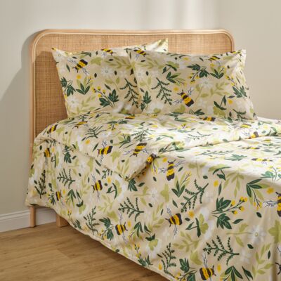 Komplet pościeli z mikrofibry Secret Garden 160 x 200 cm + 2 x 70 x 80 cm zielony