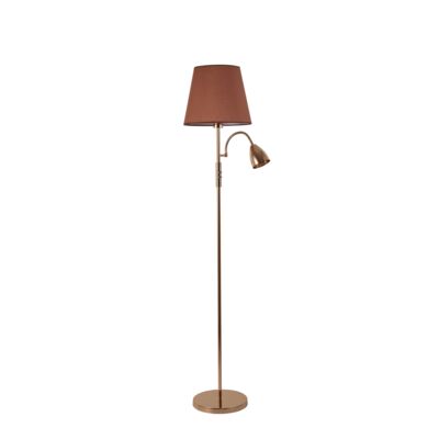 Lampa nocna Artemis Plus 150 cm złota podstawa cappuccino abażur