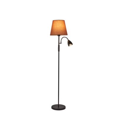 Lampa nocna Artemis Plus 150 cm cappuccino abażur czarna podstawa