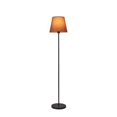 Lampa nocna Artemis 150 cm cappuccino abażur czarna podstawa