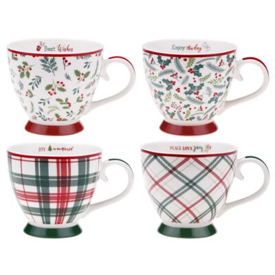 Kubek Christmas 440 ml z porcelany NB 91459 różne wzory 1 szt.