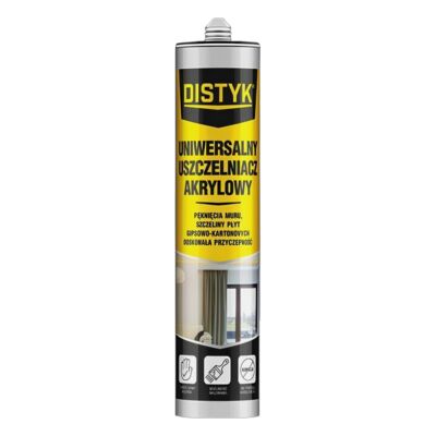 Uniwersalny uszczelniacz akrylowy 280 ml DISTYK