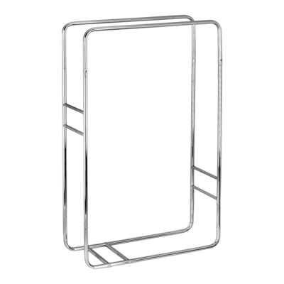 Stojak na ręczniki 1997 dwuramienny srebrny chrom AWD INTERIOR