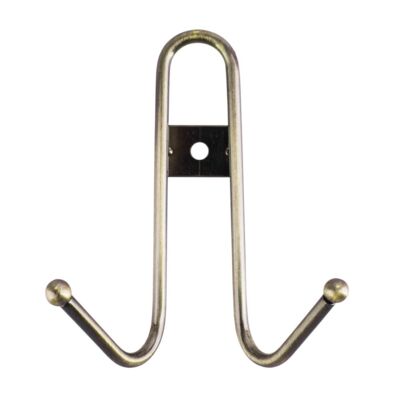 Wieszak ścienny 1712 złoto antyczne 2 haczyki AWD INTERIOR