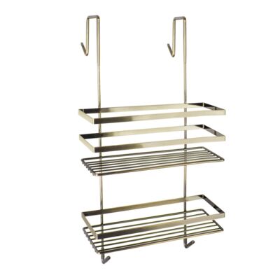 Półka pod prysznic 1708 złoto antyczne zawieszana podwójna AWD INTERIOR