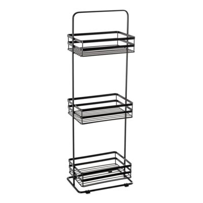 Regał stalowy 1854 czarny 3 półki druciane AWD INTERIOR