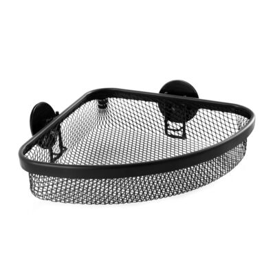 Półka pod prysznic 1883 czarna samoprzylepna narożna AWD INTERIOR