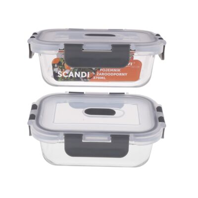 Pojemnik żaroodporny Scandi 370 ml szklany