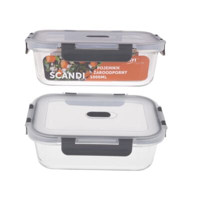 Pojemnik żaroodporny Scandi 1000 ml szklany