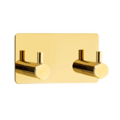 Wieszak ścienny 1992 złoty 2 haczyki przyklejany AWD INTERIOR