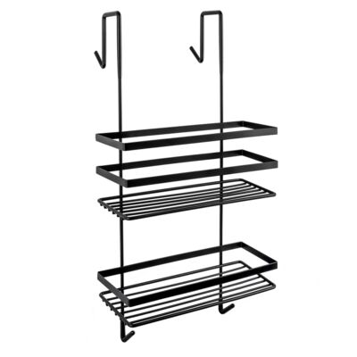 Półka pod prysznic 1778 czarna matowa zawieszana loft AWD INTERIOR