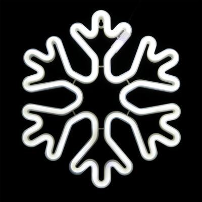 Neon LED śnieżynka 26,5 x 30 cm DPM