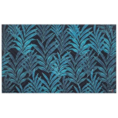 Wycieraczka materiałowa Tropikalna 45 x 75 cm zielono-czarny