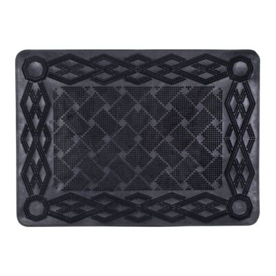 Wycieraczka gumowa prostokątna ZigZag 57,2 x 42 czarny