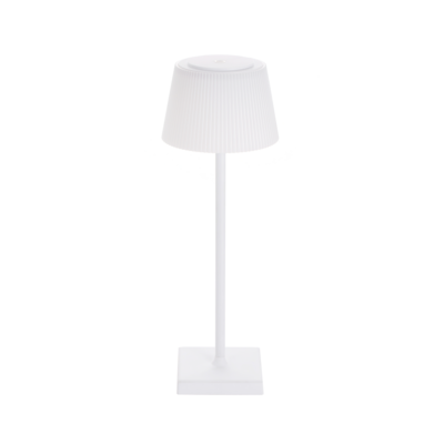Lampa stołowa LED 9 x 9 x 25 cm biała