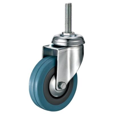 Zestaw jezdny z kołem szarym śr. 100mm/65kg gwint M10