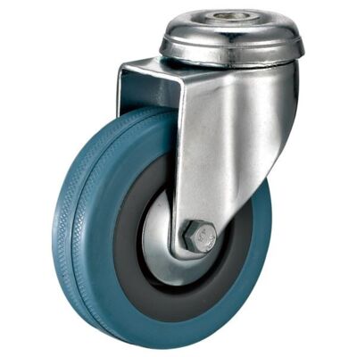 Zestaw jezdny z kołem szarym śr. 75mm/60kg otwór mocujący