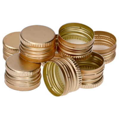 Zakrętka do butelek fi28/18 złota 8 szt.