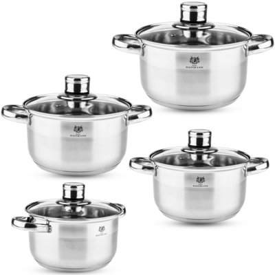 Komplet garnków z termometrem ZELDA HASU19 4 szt. HAUSMANN