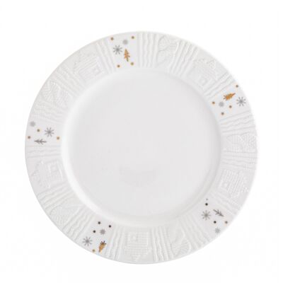 Talerz deserowy biały 20 x 20 cm