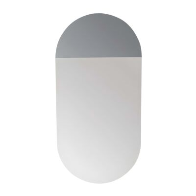 Lustro wiszące Vaka 30 x 60 cm szary