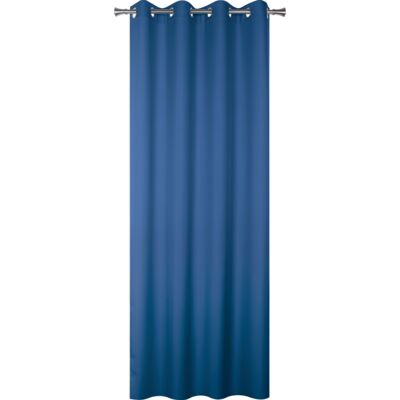 Zasłona z kółkami Oxford 140 x 245 cm granatowy