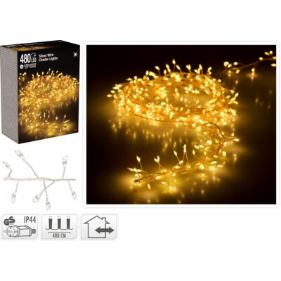 Lampki LED ciepły biały 480LED
